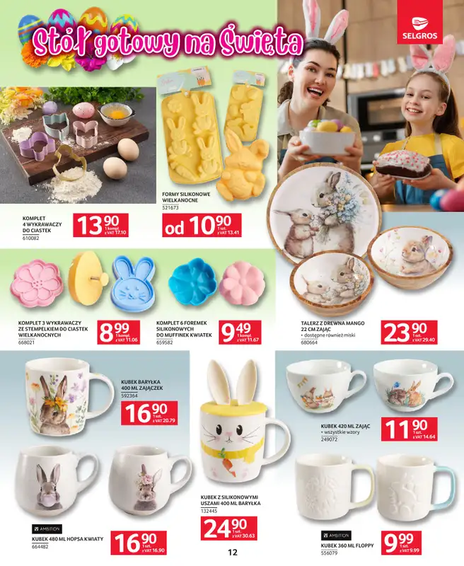 Selgros - gazetka promocyjna Katalog Wielkanoc od czwartku 19.03 do soboty 04.04 - strona 12