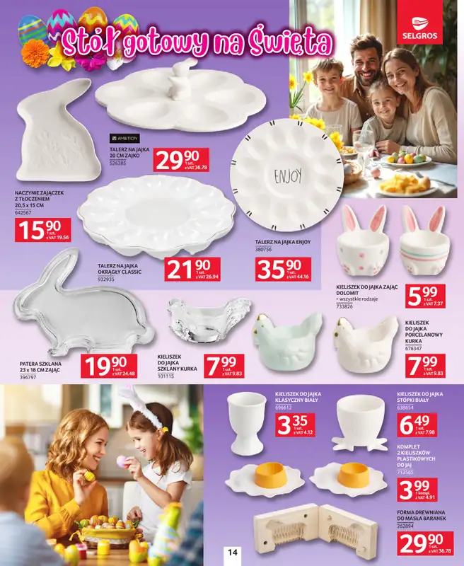 Selgros - gazetka promocyjna Katalog Wielkanoc od czwartku 19.03 do soboty 04.04 - strona 14