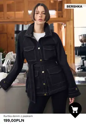 Bershka - gazetka promocyjna Damskie kurtki jeansowe od poniedziałku 16.03  - strona 8