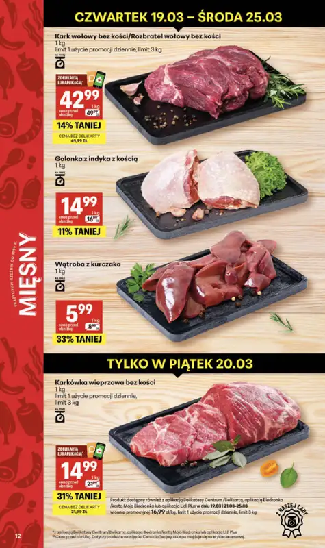 Delikatesy Centrum - gazetka promocyjna Gazetka  do środy 25.03 - strona 12