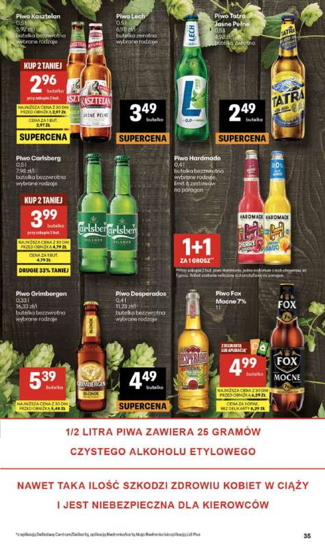 Delikatesy Centrum - gazetka promocyjna Gazetka  do środy 25.03 - strona 35