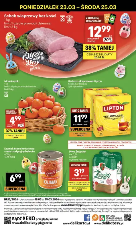 Delikatesy Centrum - gazetka promocyjna Gazetka  do środy 25.03 - strona 40