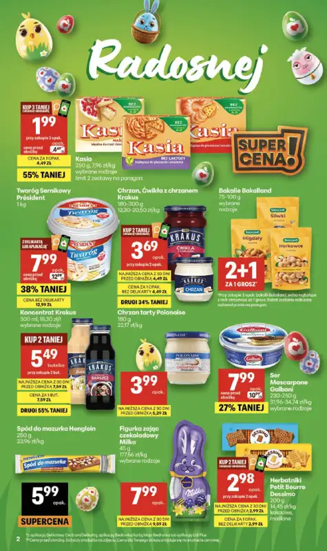 Delikatesy Centrum - gazetka promocyjna Gazetka  do środy 25.03 - strona 2