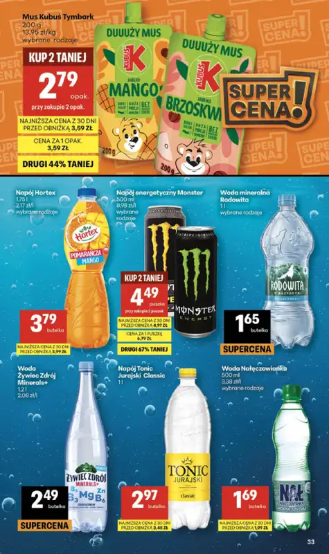 Delikatesy Centrum - gazetka promocyjna Gazetka  do środy 25.03 - strona 33