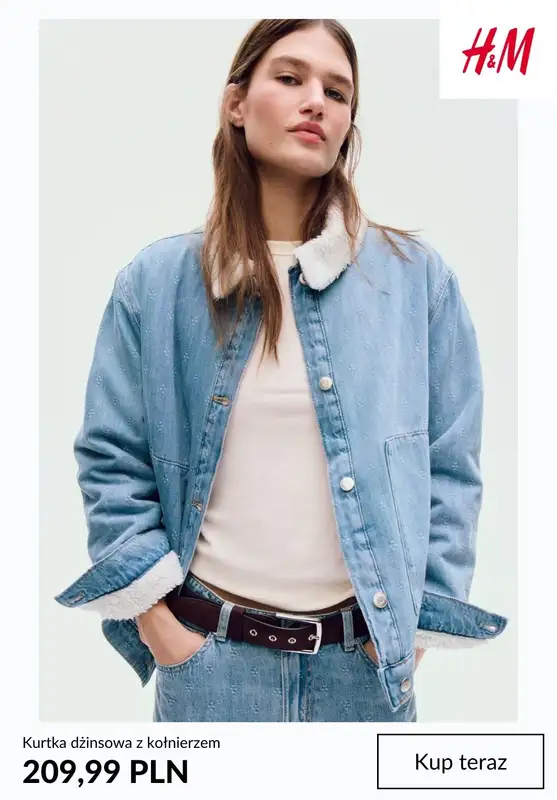 H&M - gazetka promocyjna Kurtki dżinsowe damskie od poniedziałku 16.03  - strona 7