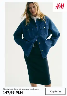 H&M - gazetka promocyjna Kurtki dżinsowe damskie od poniedziałku 16.03  - strona 3