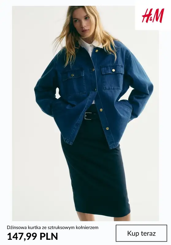 H&M - gazetka promocyjna Kurtki dżinsowe damskie od poniedziałku 16.03  - strona 3