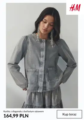 H&M - gazetka promocyjna Kurtki dżinsowe damskie od poniedziałku 16.03  - strona 6