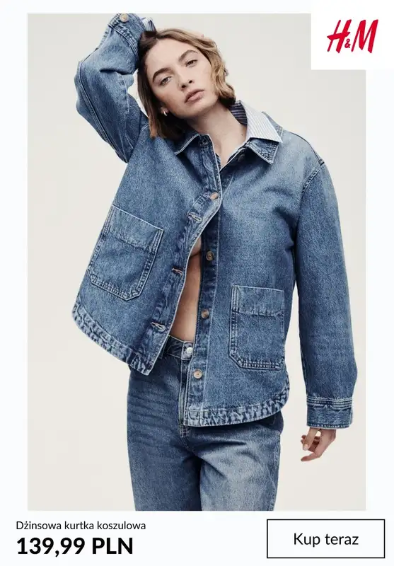 H&M - gazetka promocyjna Kurtki dżinsowe damskie od poniedziałku 16.03  - strona 9