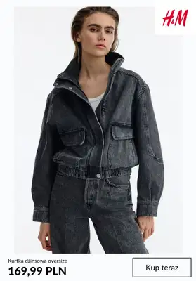 H&M - gazetka promocyjna Kurtki dżinsowe damskie od poniedziałku 16.03  - strona 2
