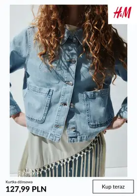 H&M - gazetka promocyjna Kurtki dżinsowe damskie od poniedziałku 16.03  - strona 10