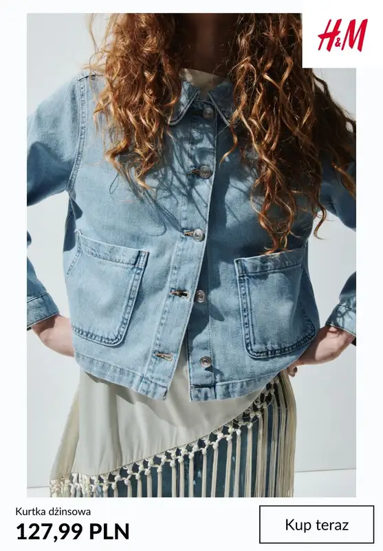 H&M - gazetka promocyjna Kurtki dżinsowe damskie od poniedziałku 16.03  - strona 10