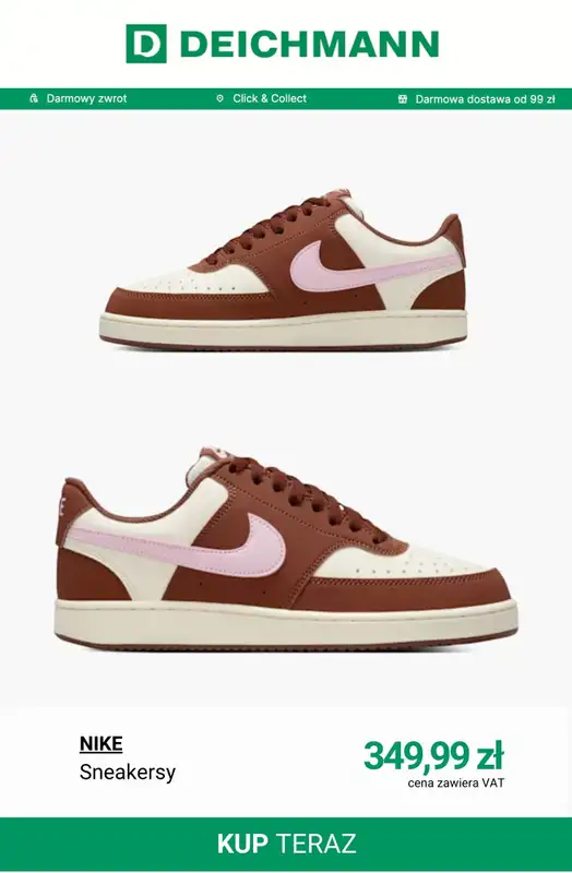Deichmann - gazetka promocyjna Sneakersy Nike dla niej od poniedziałku 16.03  - strona 4