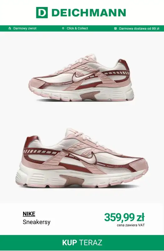 Deichmann - gazetka promocyjna Sneakersy Nike dla niej od poniedziałku 16.03  - strona 10
