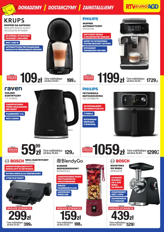 RTV EURO AGD - gazetka promocyjna WIELKIE OTWARCIE! Gryfice od soboty 21.03 do wtorku 24.03 - strona 5