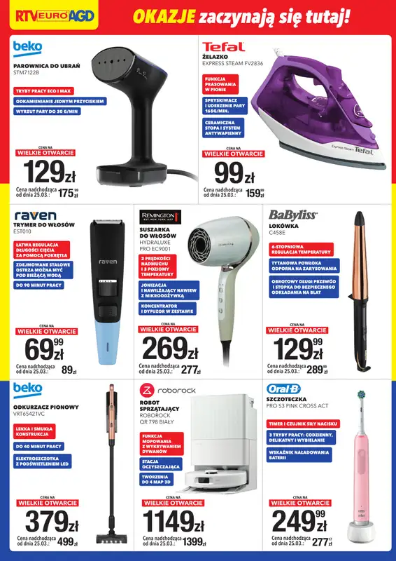 RTV EURO AGD - gazetka promocyjna WIELKIE OTWARCIE! Gryfice od soboty 21.03 do wtorku 24.03 - strona 6