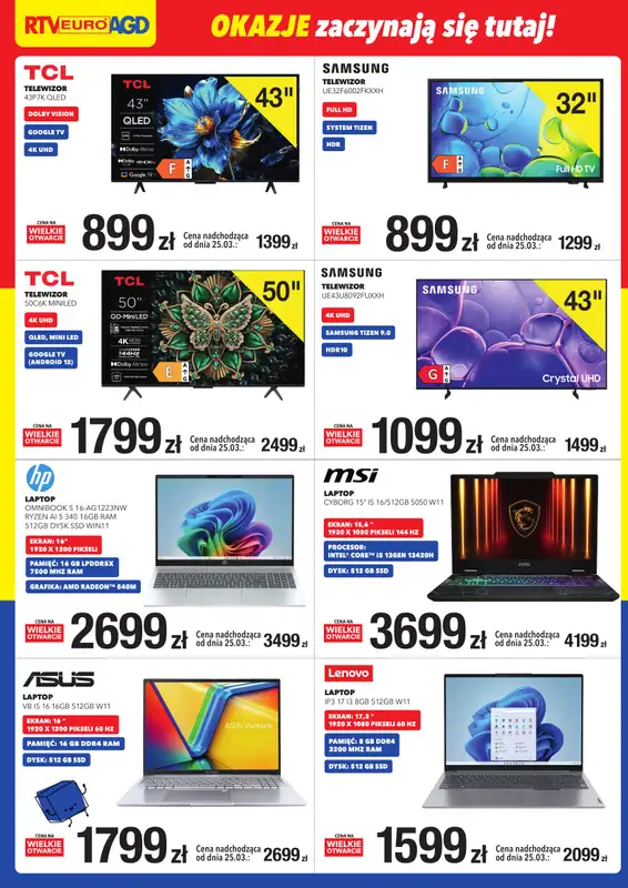 RTV EURO AGD - gazetka promocyjna WIELKIE OTWARCIE! Gryfice od soboty 21.03 do wtorku 24.03 - strona 2