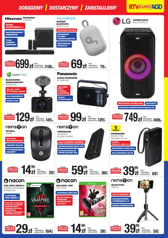 RTV EURO AGD - gazetka promocyjna WIELKIE OTWARCIE! Gryfice od soboty 21.03 do wtorku 24.03 - strona 3