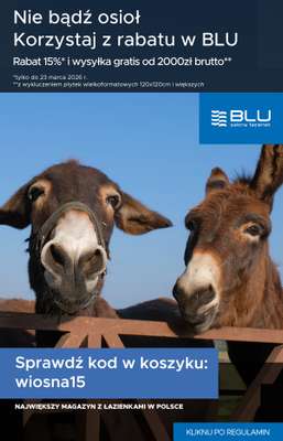 Blu Salony Łazienek - gazetka promocyjna Kod rabatowy  do poniedziałku 23.03