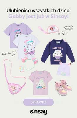 Sinsay - gazetka promocyjna Dla fanów bajki Koci Domek Gabi! od poniedziałku 16.03 do niedzieli 22.03