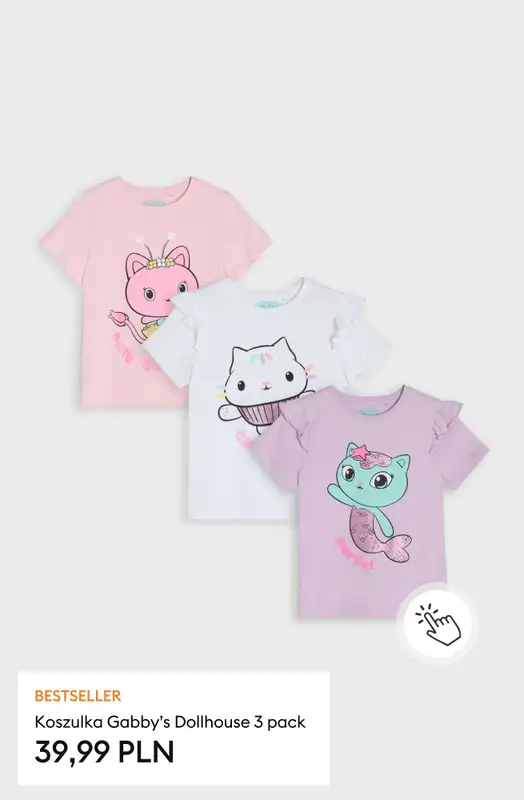 Sinsay - gazetka promocyjna Dla fanów bajki Koci Domek Gabi! od poniedziałku 16.03 do niedzieli 22.03 - strona 3