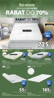 Jysk - gazetka promocyjna Dni Wiosny. Rabat do 70% od środy 25.03 do wtorku 31.03 - strona 9