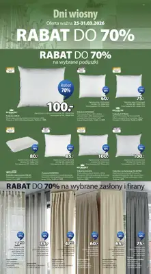 Jysk - gazetka promocyjna Dni Wiosny. Rabat do 70% od środy 25.03 do wtorku 31.03 - strona 11