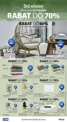 Jysk - gazetka promocyjna Dni Wiosny. Rabat do 70% od środy 25.03 do wtorku 31.03 - strona 16