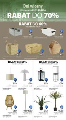 Jysk - gazetka promocyjna Dni Wiosny. Rabat do 70% od środy 25.03 do wtorku 31.03 - strona 14