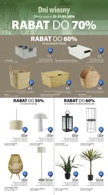 Jysk - gazetka promocyjna Dni Wiosny. Rabat do 70% od środy 25.03 do wtorku 31.03 - strona 14