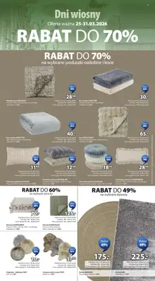 Jysk - gazetka promocyjna Dni Wiosny. Rabat do 70% od środy 25.03 do wtorku 31.03 - strona 15