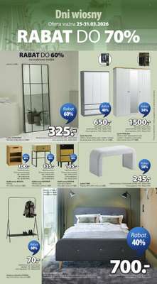 Jysk - gazetka promocyjna Dni Wiosny. Rabat do 70% od środy 25.03 do wtorku 31.03 - strona 7