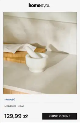 home&you - gazetka promocyjna Nowości: kuchnia i jadalnia od poniedziałku 16.03 do niedzieli 22.03 - strona 9