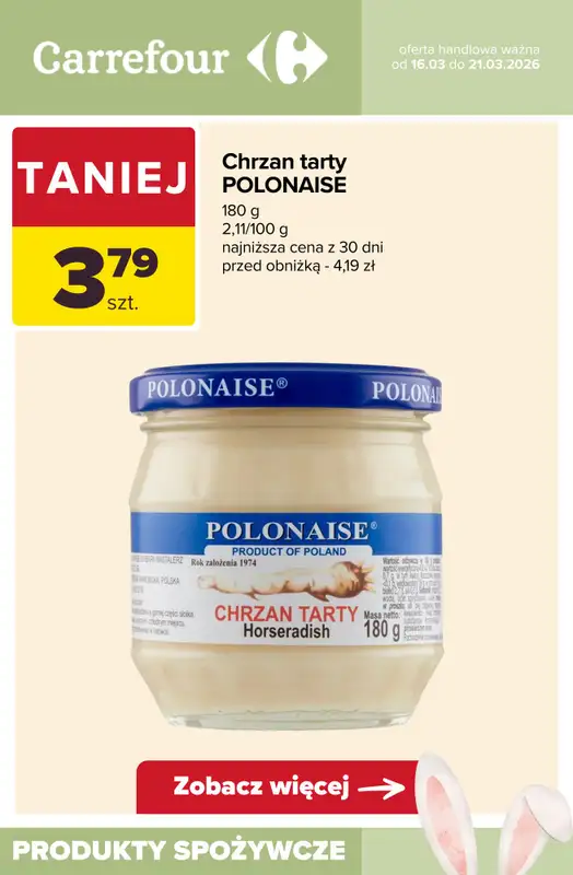 Carrefour - gazetka promocyjna WIELKANOCNY stół od wtorku 17.03 do soboty 21.03 - strona 5