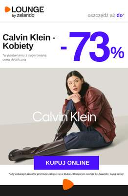 Lounge by Zalando - gazetka promocyjna Do -73%  Calvin Klein - Kobiety od poniedziałku 16.03 do czwartku 19.03