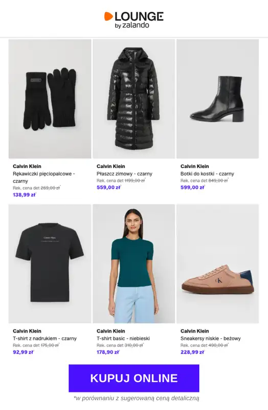 Lounge by Zalando - gazetka promocyjna Do -73%  Calvin Klein - Kobiety od poniedziałku 16.03 do czwartku 19.03 - strona 9
