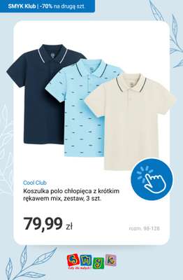 Smyk - gazetka promocyjna T-shirty i bluzki: -70% NA DRUGI PRODUKT - dla Klubowiczów! od poniedziałku 16.03 do niedzieli 22.03 - strona 7