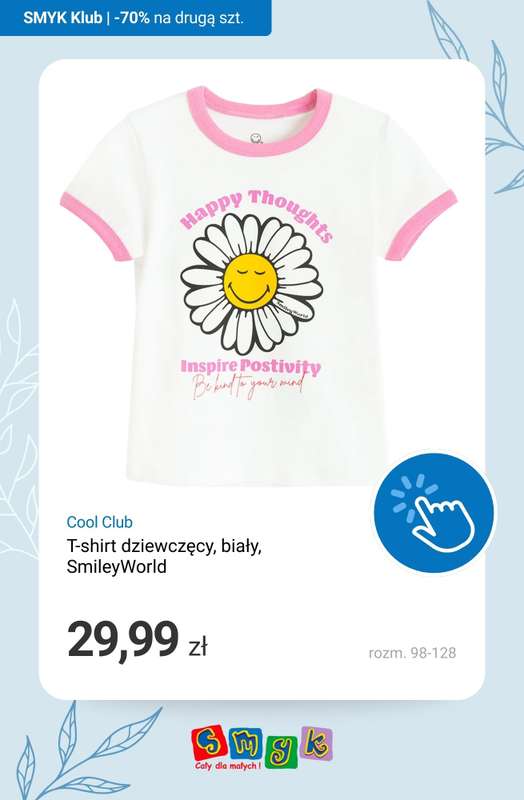 Smyk - gazetka promocyjna T-shirty i bluzki: -70% NA DRUGI PRODUKT - dla Klubowiczów! od poniedziałku 16.03 do niedzieli 22.03 - strona 2