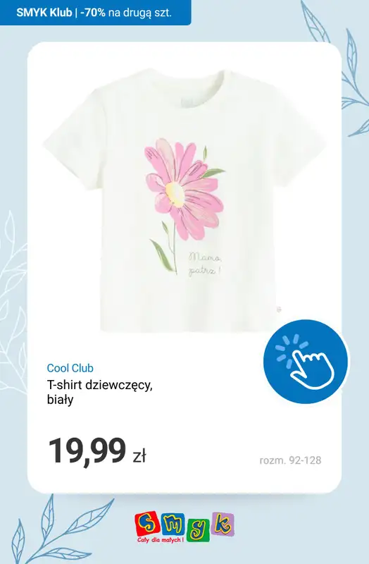 Smyk - gazetka promocyjna T-shirty i bluzki: -70% NA DRUGI PRODUKT - dla Klubowiczów! od poniedziałku 16.03 do niedzieli 22.03 - strona 6