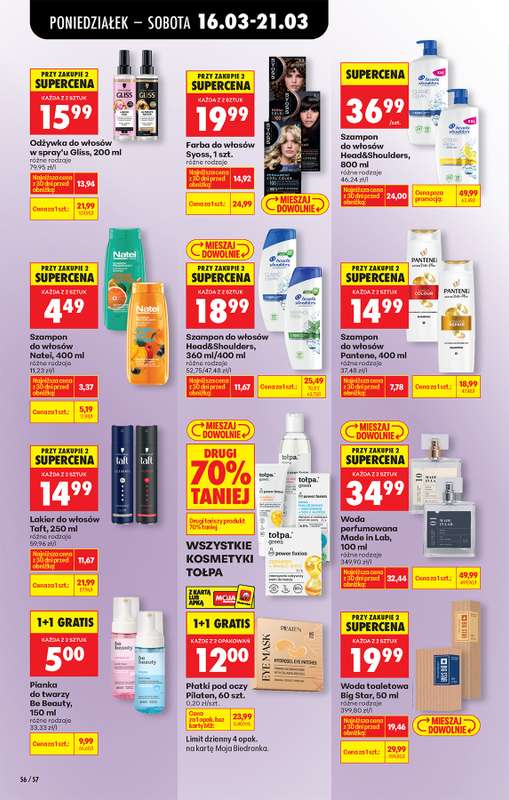 Biedronka - gazetka promocyjna Od poniedziałku od poniedziałku 16.03 do soboty 21.03 - strona 68