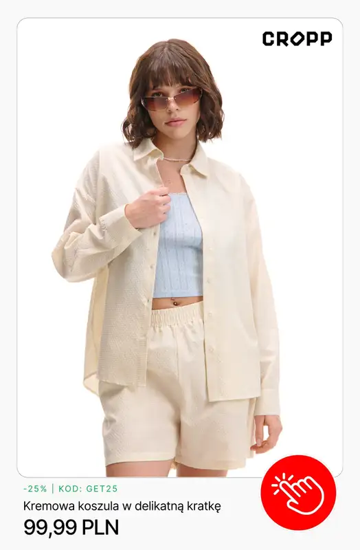 Cropp - gazetka promocyjna -25% na wybrane produkty przy zakupach za min. 160 PLN od poniedziałku 16.03  - strona 7