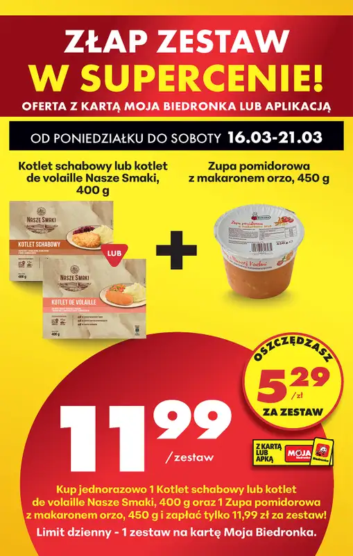 Biedronka - gazetka promocyjna Od poniedziałku, Z ladą tradycyjną od poniedziałku 16.03 do soboty 21.03 - strona 87