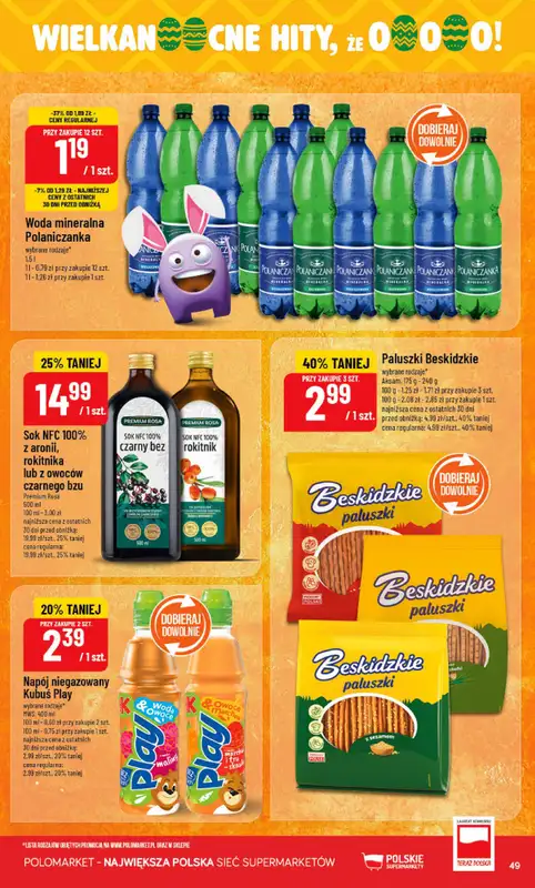 POLOmarket - gazetka promocyjna Gazetka od środy 18.03 do wtorku 24.03 - strona 49