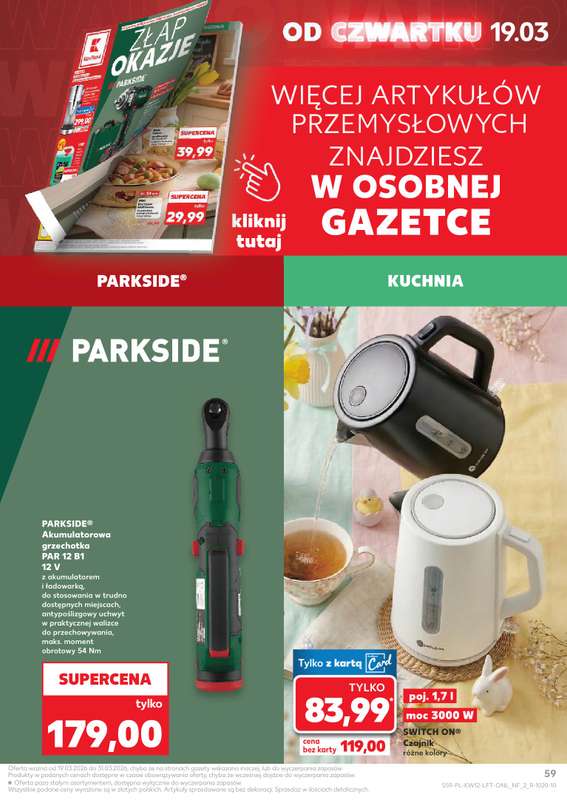 Kaufland - gazetka promocyjna Gazetka Tygodnia od czwartku 19.03 do środy 25.03 - strona 59