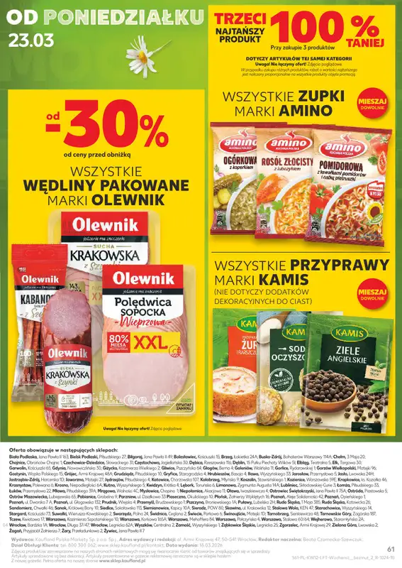 Kaufland - gazetka promocyjna Gazetka Tygodnia od czwartku 19.03 do środy 25.03 - strona 61