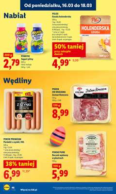 Lidl - gazetka promocyjna Oferta od poniedziałku od poniedziałku 16.03 do środy 18.03 - strona 48