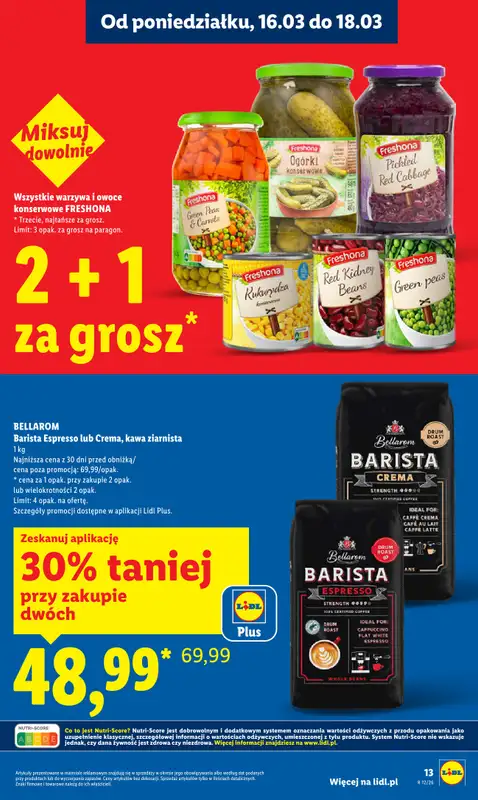 Lidl - gazetka promocyjna Oferta od poniedziałku od poniedziałku 16.03 do środy 18.03 - strona 13