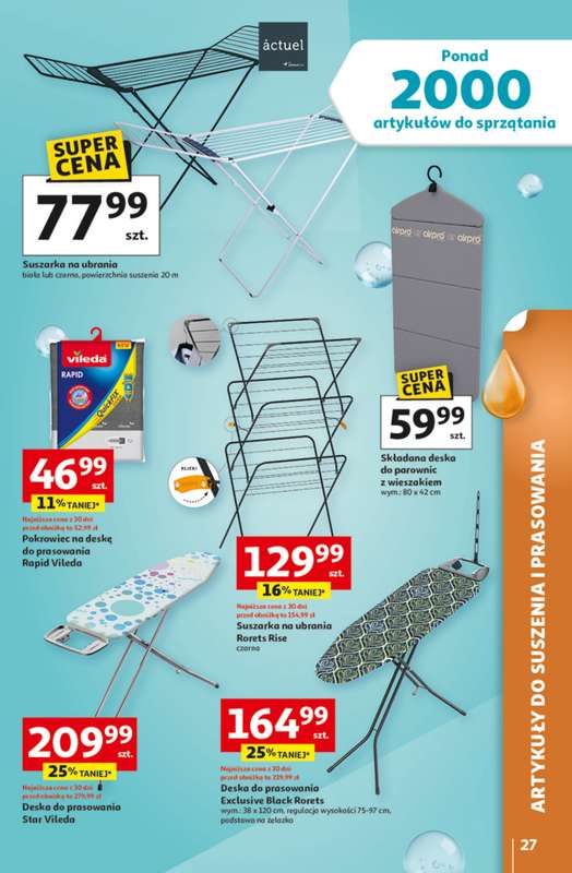 Auchan - gazetka promocyjna Gazetka Strefa Porządki Hipermarket Auchan od środy 18.03 do wtorku 07.04 - strona 27