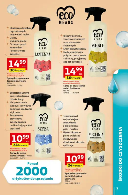 Auchan - gazetka promocyjna Gazetka Strefa Porządki Hipermarket Auchan od środy 18.03 do wtorku 07.04 - strona 7
