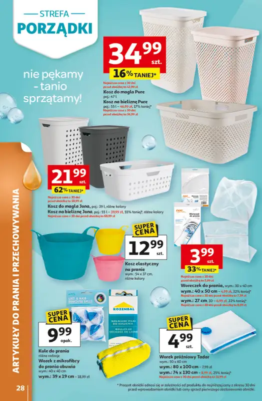 Auchan - gazetka promocyjna Gazetka Strefa Porządki Hipermarket Auchan od środy 18.03 do wtorku 07.04 - strona 28